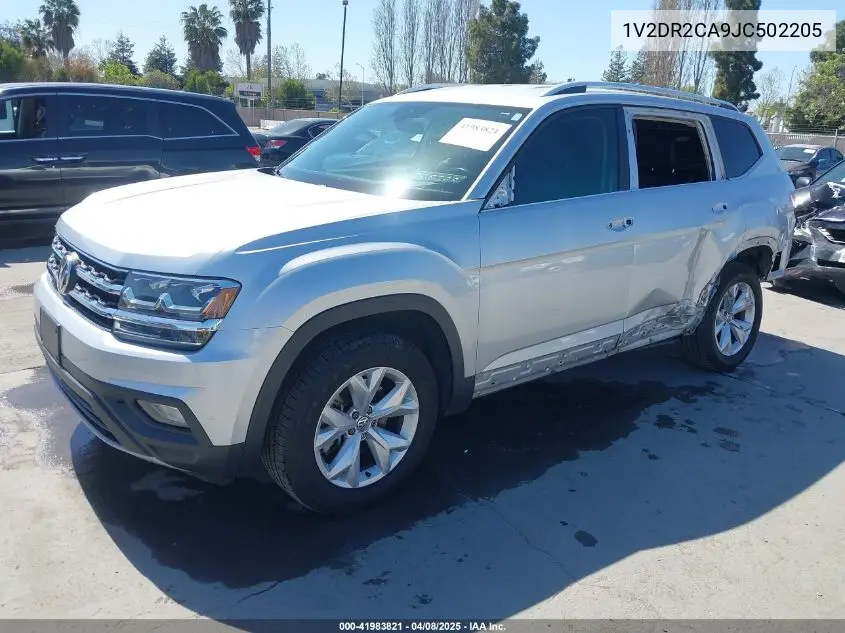2018 Volkswagen Atlas 3.6L V6 Se/3.6L V6 Se W/Technology VIN: 1V2DR2CA9JC502205 Lot: 41983821