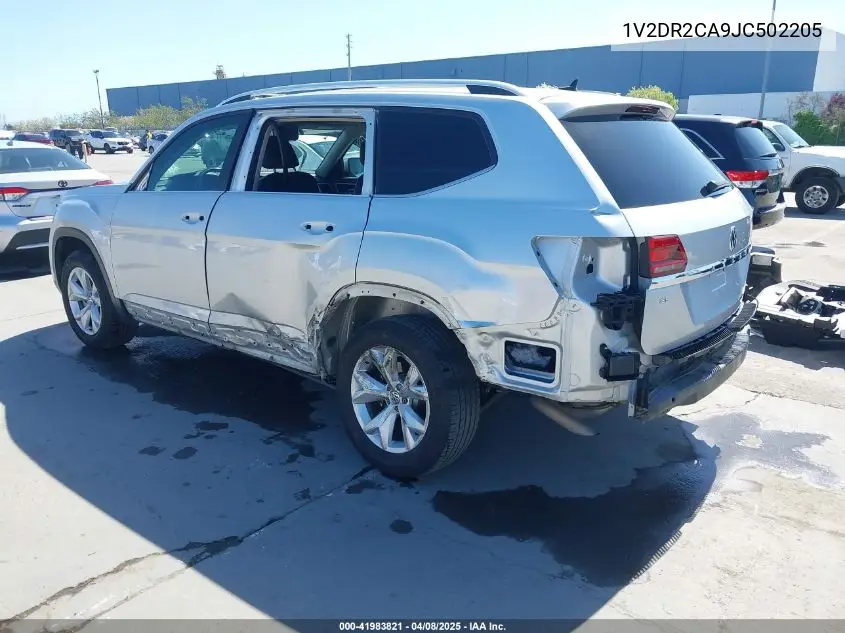 2018 Volkswagen Atlas 3.6L V6 Se/3.6L V6 Se W/Technology VIN: 1V2DR2CA9JC502205 Lot: 41983821