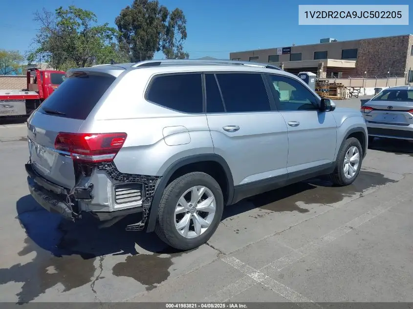 2018 Volkswagen Atlas 3.6L V6 Se/3.6L V6 Se W/Technology VIN: 1V2DR2CA9JC502205 Lot: 41983821