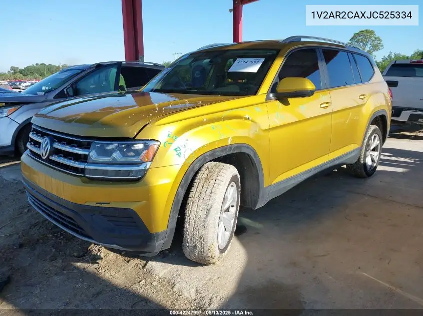 2018 Volkswagen Atlas 3.6L V6 S VIN: 1V2AR2CAXJC525334 Lot: 42247997