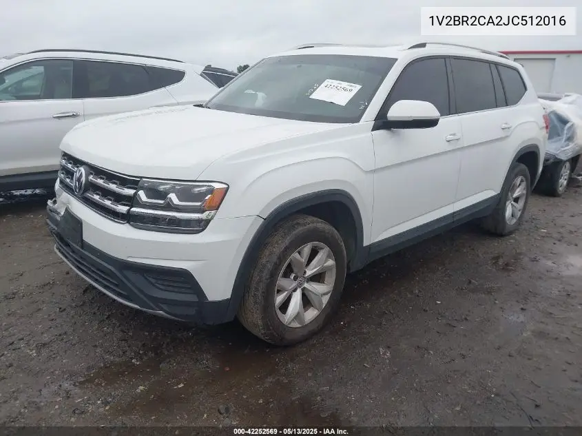 2018 Volkswagen Atlas 3.6L V6 Launch Edition VIN: 1V2BR2CA2JC512016 Lot: 42252569
