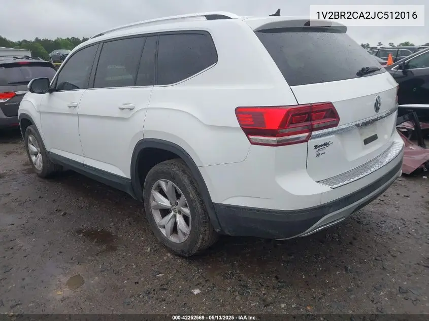 2018 Volkswagen Atlas 3.6L V6 Launch Edition VIN: 1V2BR2CA2JC512016 Lot: 42252569