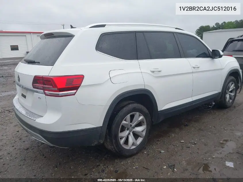 2018 Volkswagen Atlas 3.6L V6 Launch Edition VIN: 1V2BR2CA2JC512016 Lot: 42252569