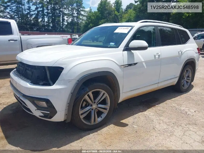 2018 Volkswagen Atlas 3.6L V6 Sel VIN: 1V2SR2CAXJC548598 Lot: 42570908