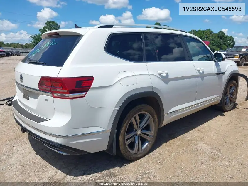 2018 Volkswagen Atlas 3.6L V6 Sel VIN: 1V2SR2CAXJC548598 Lot: 42570908