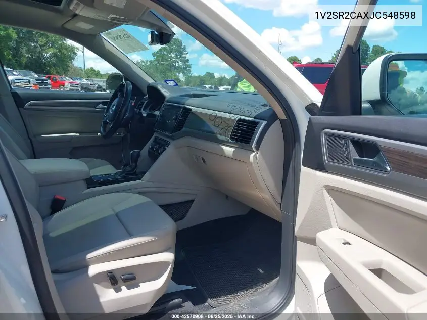 2018 Volkswagen Atlas 3.6L V6 Sel VIN: 1V2SR2CAXJC548598 Lot: 42570908