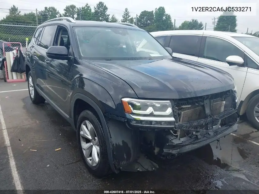 2018 Volkswagen Atlas 3.6L V6 Sel VIN: 1V2ER2CA6JC533271 Lot: 42607416