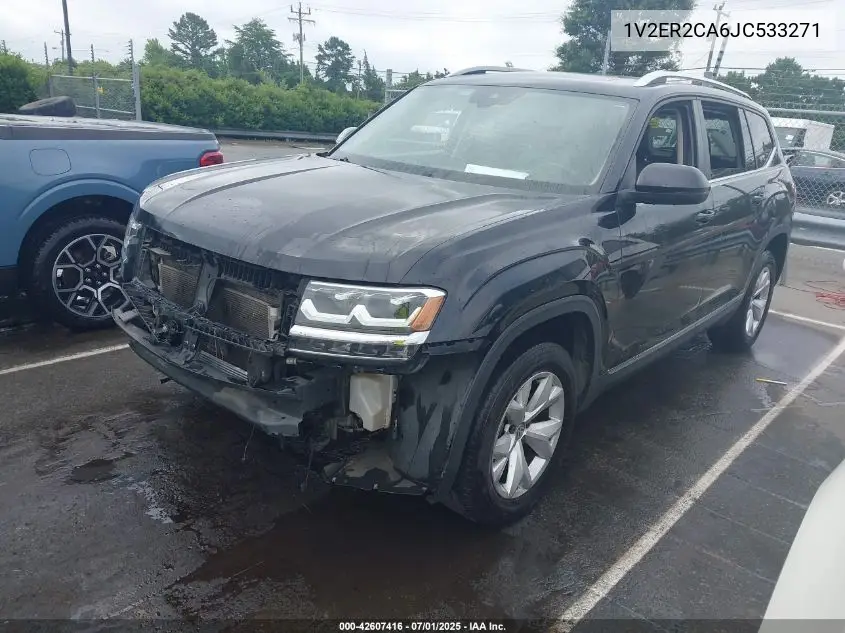 2018 Volkswagen Atlas 3.6L V6 Sel VIN: 1V2ER2CA6JC533271 Lot: 42607416