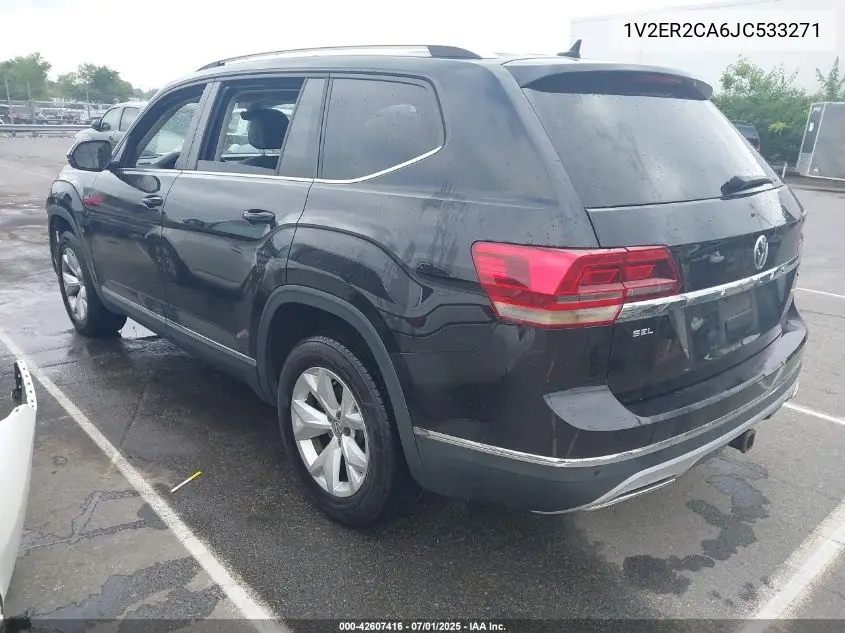 2018 Volkswagen Atlas 3.6L V6 Sel VIN: 1V2ER2CA6JC533271 Lot: 42607416