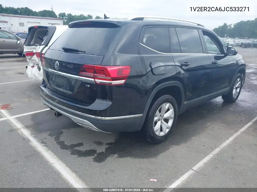 2018 Volkswagen Atlas 3.6L V6 Sel VIN: 1V2ER2CA6JC533271 Lot: 42607416