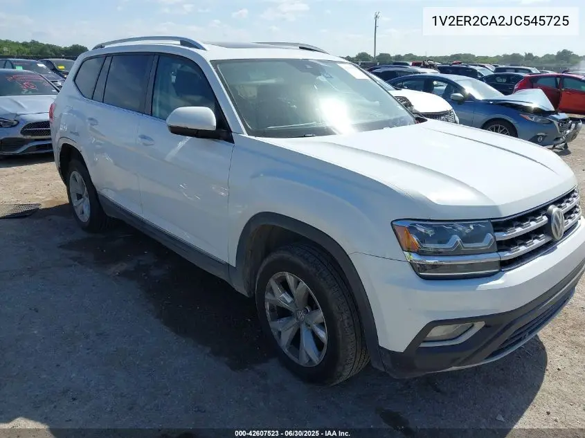 2018 Volkswagen Atlas 3.6L V6 Sel VIN: 1V2ER2CA2JC545725 Lot: 42607523