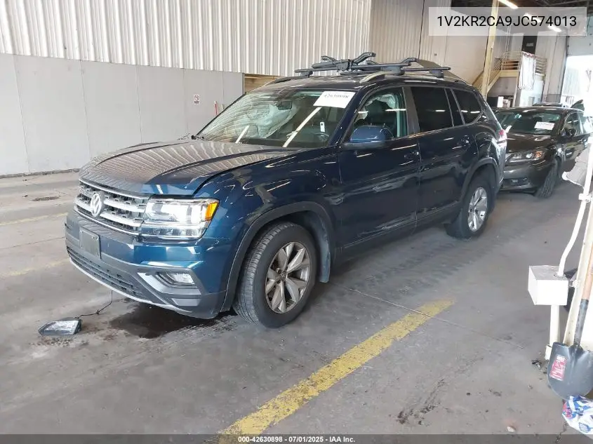 2018 Volkswagen Atlas 3.6L V6 Se VIN: 1V2KR2CA9JC574013 Lot: 42630898