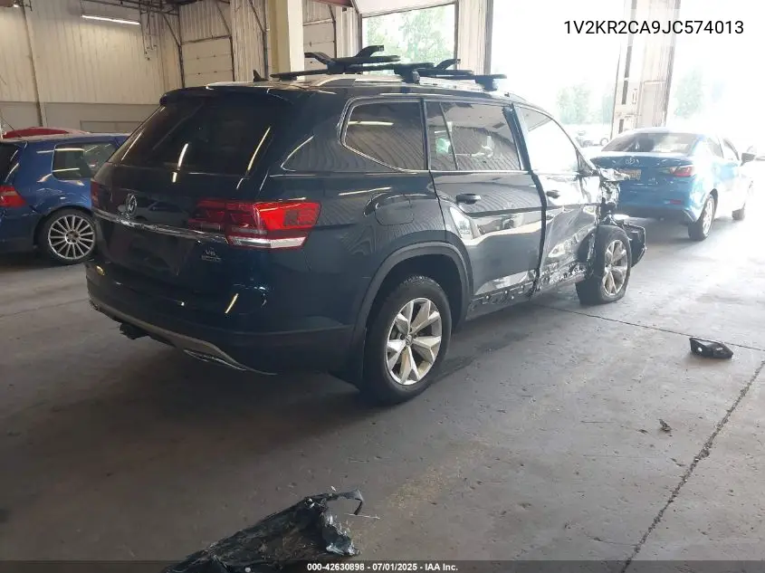 2018 Volkswagen Atlas 3.6L V6 Se VIN: 1V2KR2CA9JC574013 Lot: 42630898