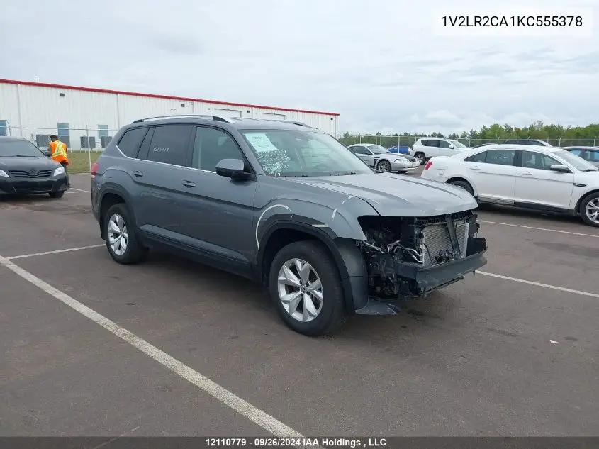 2019 Volkswagen Atlas VIN: 1V2LR2CA1KC555378 Lot: 12110779