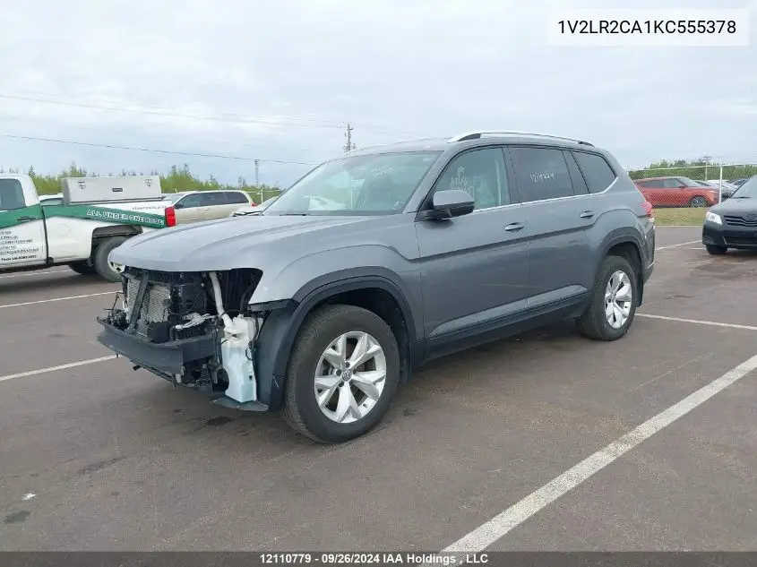 2019 Volkswagen Atlas VIN: 1V2LR2CA1KC555378 Lot: 12110779