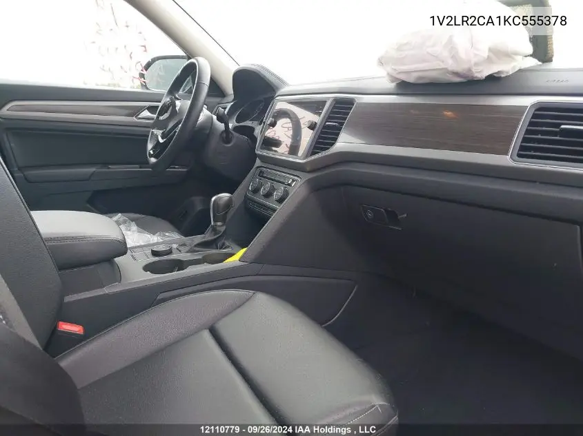 2019 Volkswagen Atlas VIN: 1V2LR2CA1KC555378 Lot: 12110779