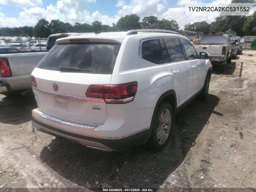 2019 Volkswagen Atlas 3.6L V6 Sel Premium VIN: 1V2NR2CA2KC531552 Lot: 42246825