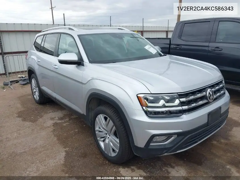 2019 Volkswagen Atlas 3.6L V6 Sel VIN: 1V2ER2CA4KC586343 Lot: 42584568