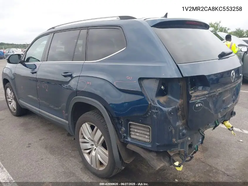 2019 Volkswagen Atlas 3.6L V6 Sel VIN: 1V2MR2CA8KC553258 Lot: 42598620
