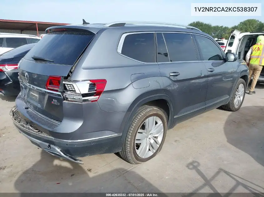 2019 Volkswagen Atlas 3.6L V6 Sel Premium VIN: 1V2NR2CA2KC538307 Lot: 42635332