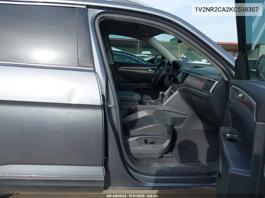 2019 Volkswagen Atlas 3.6L V6 Sel Premium VIN: 1V2NR2CA2KC538307 Lot: 42635332