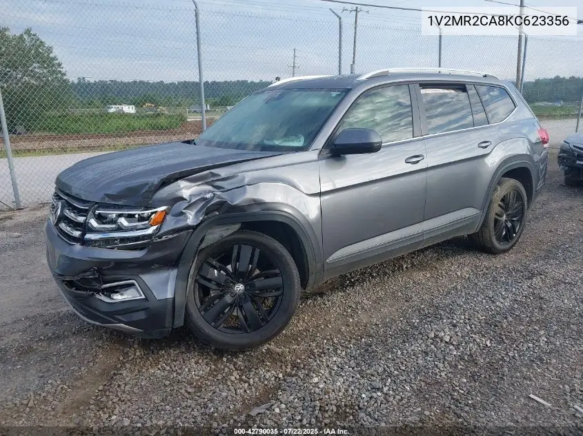 2019 Volkswagen Atlas 3.6L V6 Sel VIN: 1V2MR2CA8KC623356 Lot: 42790035