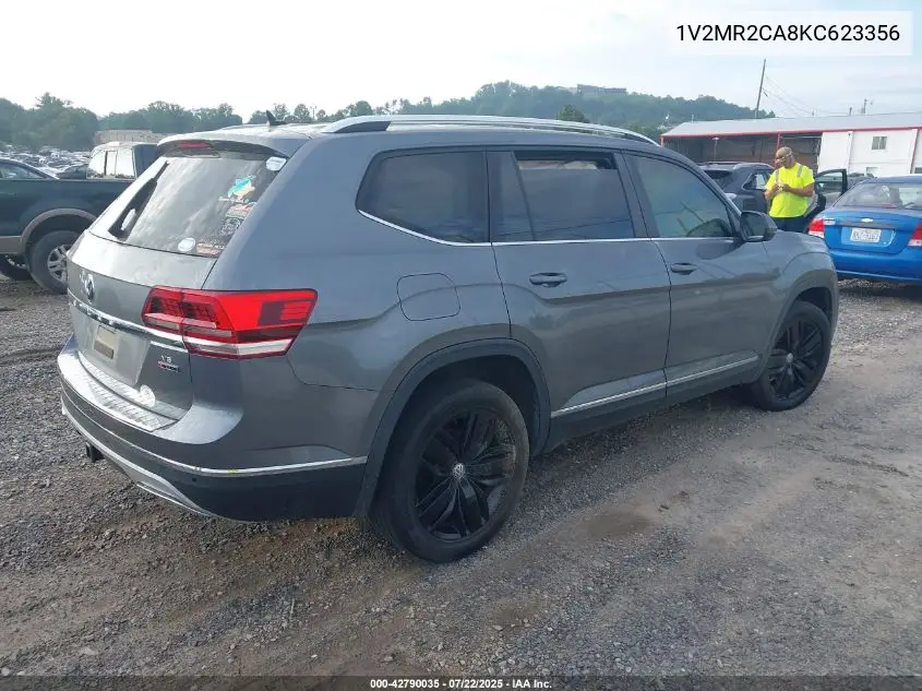 2019 Volkswagen Atlas 3.6L V6 Sel VIN: 1V2MR2CA8KC623356 Lot: 42790035
