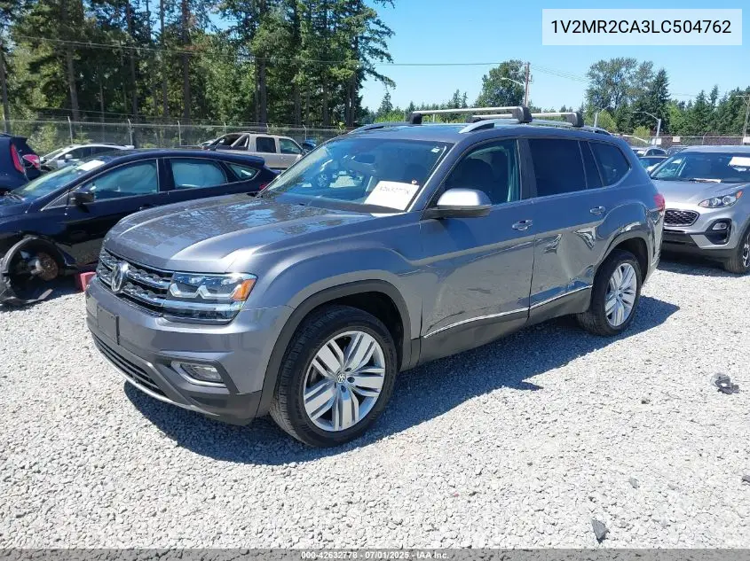 2020 Volkswagen Atlas 3.6L V6 Sel VIN: 1V2MR2CA3LC504762 Lot: 42632778