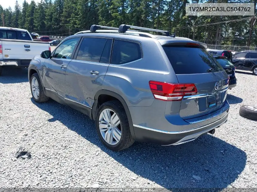 2020 Volkswagen Atlas 3.6L V6 Sel VIN: 1V2MR2CA3LC504762 Lot: 42632778