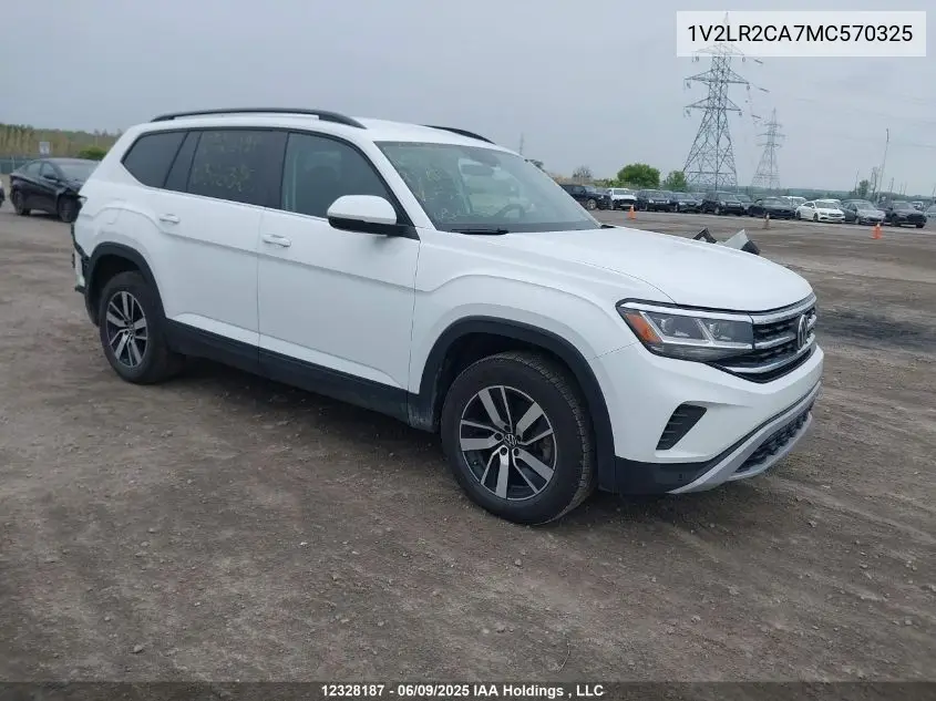 2021 Volkswagen Atlas Comfortline VIN: 1V2LR2CA7MC570325 Lot: 12328187