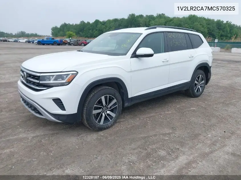 2021 Volkswagen Atlas Comfortline VIN: 1V2LR2CA7MC570325 Lot: 12328187