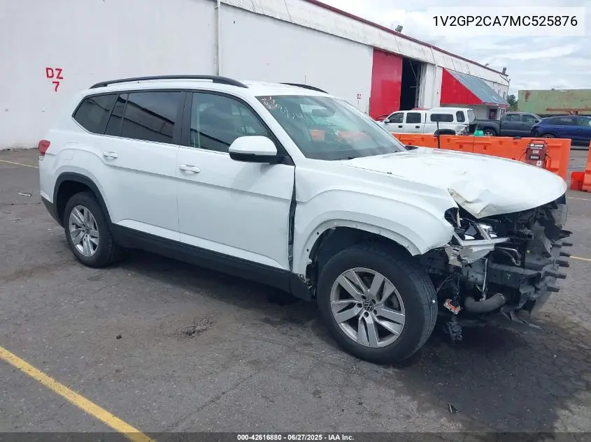 2021 Volkswagen Atlas 2.0T S VIN: 1V2GP2CA7MC525876 Lot: 42616880