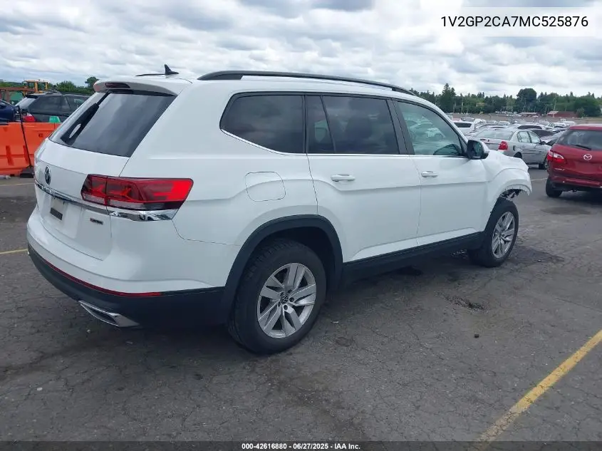 2021 Volkswagen Atlas 2.0T S VIN: 1V2GP2CA7MC525876 Lot: 42616880