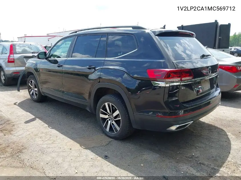 2021 Volkswagen Atlas 2.0T Se VIN: 1V2LP2CA1MC569712 Lot: 42626898