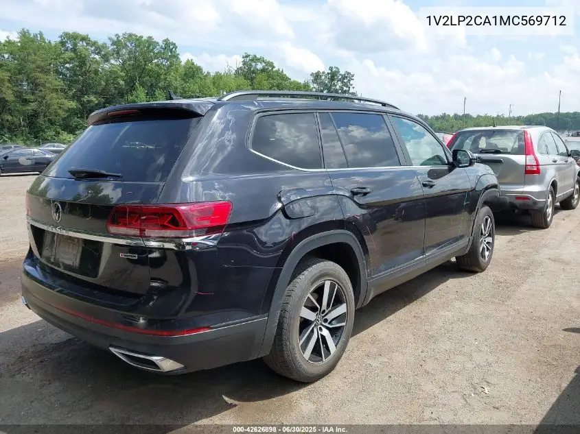2021 Volkswagen Atlas 2.0T Se VIN: 1V2LP2CA1MC569712 Lot: 42626898