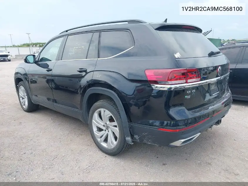 2021 Volkswagen Atlas 3.6L V6 Se W/Technology VIN: 1V2HR2CA9MC568100 Lot: 42768415