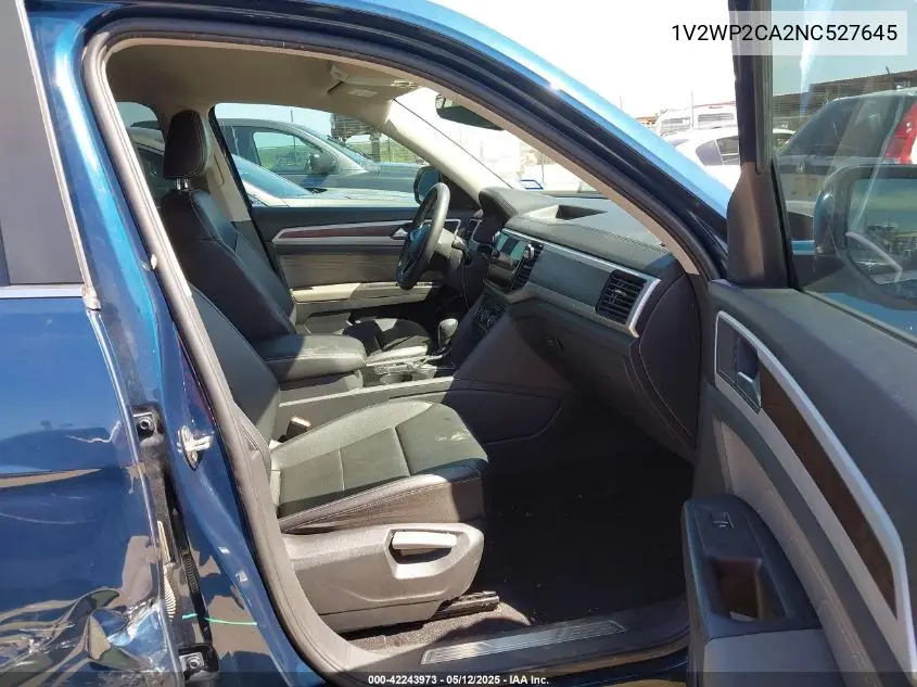 2022 Volkswagen Atlas 2.0T Se W/Technology VIN: 1V2WP2CA2NC527645 Lot: 42243973