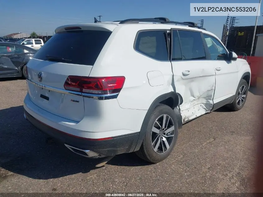 2022 Volkswagen Atlas 2.0T Se VIN: 1V2LP2CA3NC553206 Lot: 42608042