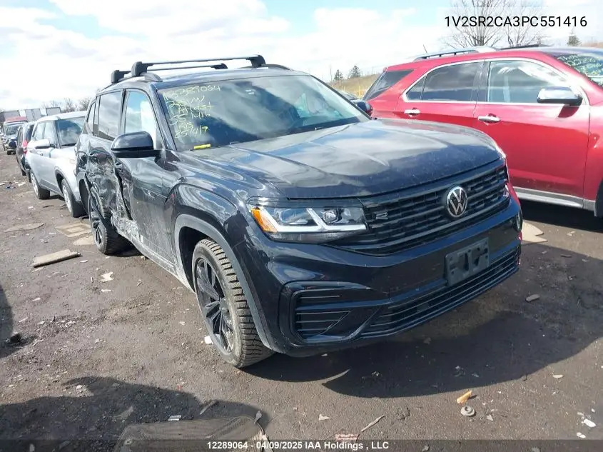 2023 Volkswagen Atlas VIN: 1V2SR2CA3PC551416 Lot: 12289064