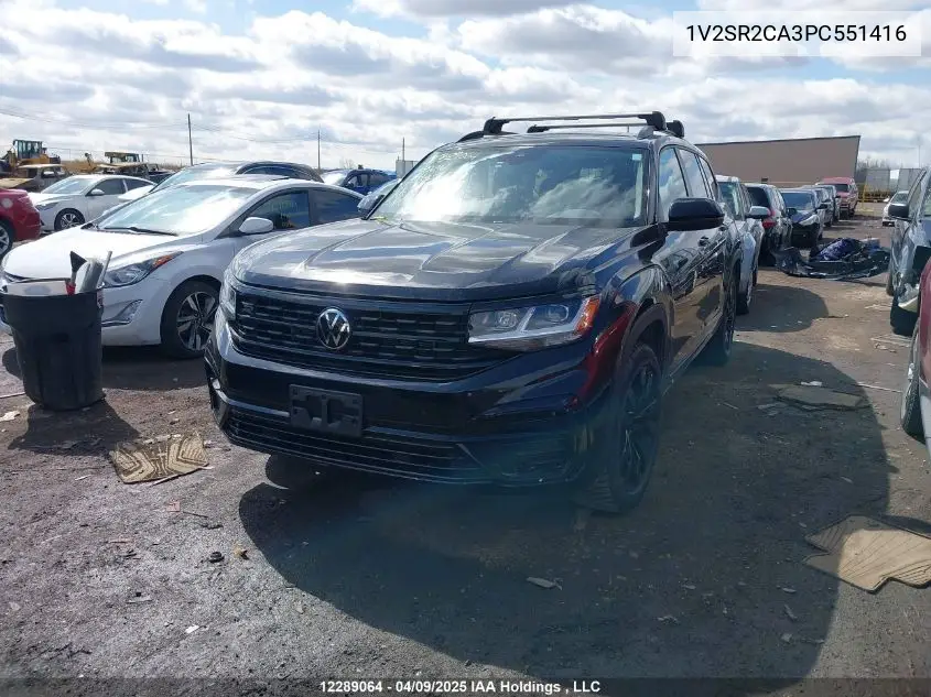 2023 Volkswagen Atlas VIN: 1V2SR2CA3PC551416 Lot: 12289064