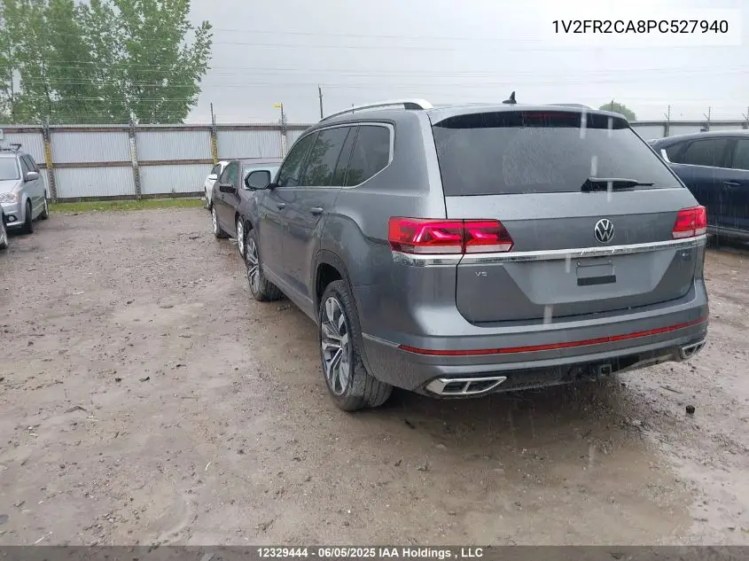 2023 Volkswagen Atlas VIN: 1V2FR2CA8PC527940 Lot: 12329444