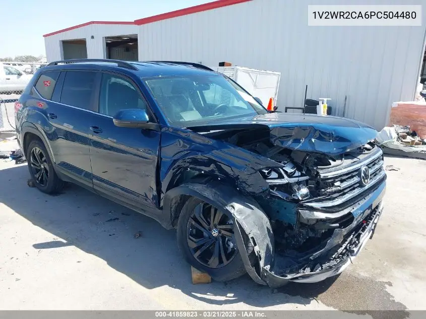 2023 Volkswagen Atlas 3.6L V6 Se W/Technology VIN: 1V2WR2CA6PC504480 Lot: 41859823