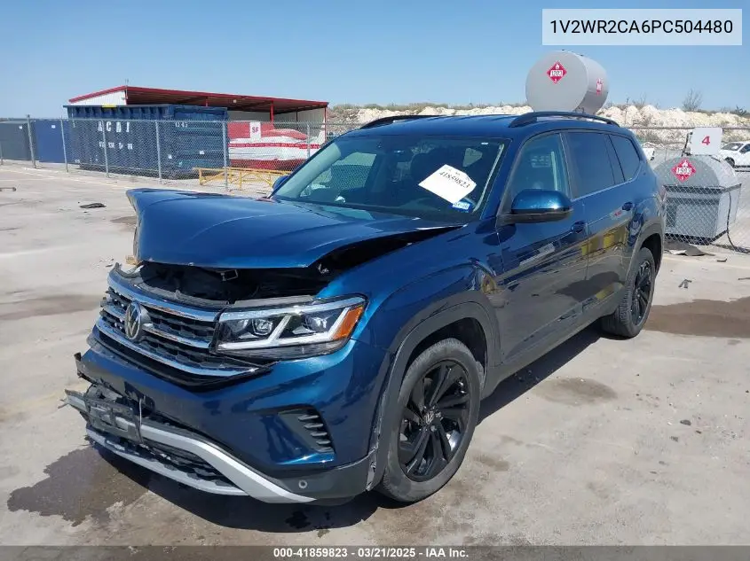 2023 Volkswagen Atlas 3.6L V6 Se W/Technology VIN: 1V2WR2CA6PC504480 Lot: 41859823
