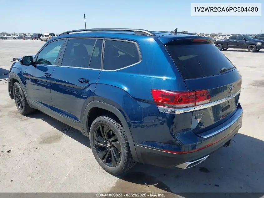 2023 Volkswagen Atlas 3.6L V6 Se W/Technology VIN: 1V2WR2CA6PC504480 Lot: 41859823