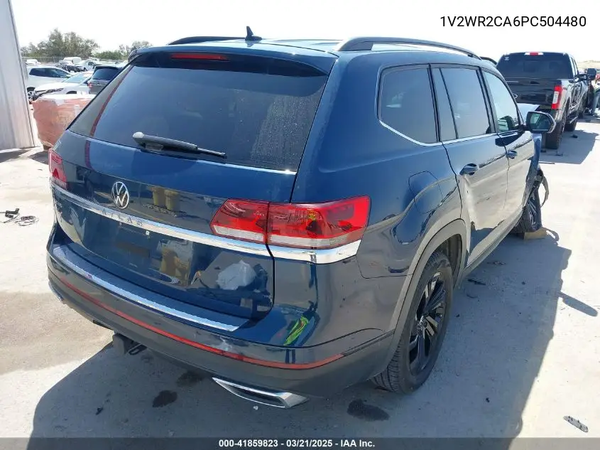 2023 Volkswagen Atlas 3.6L V6 Se W/Technology VIN: 1V2WR2CA6PC504480 Lot: 41859823