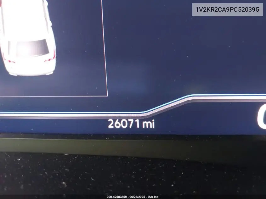 2023 Volkswagen Atlas 3.6L V6 Se W/Technology VIN: 1V2KR2CA9PC520395 Lot: 42583859