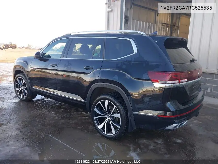 2024 Volkswagen Atlas Sel Premium R-Line VIN: 1V2FR2CA7RC525535 Lot: 12211622