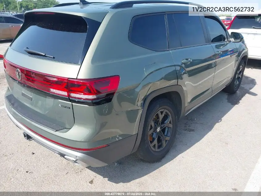 2024 Volkswagen Atlas 2.0T Peak Edition Se W/Technology VIN: 1V2CR2CA3RC562732 Lot: 42776070