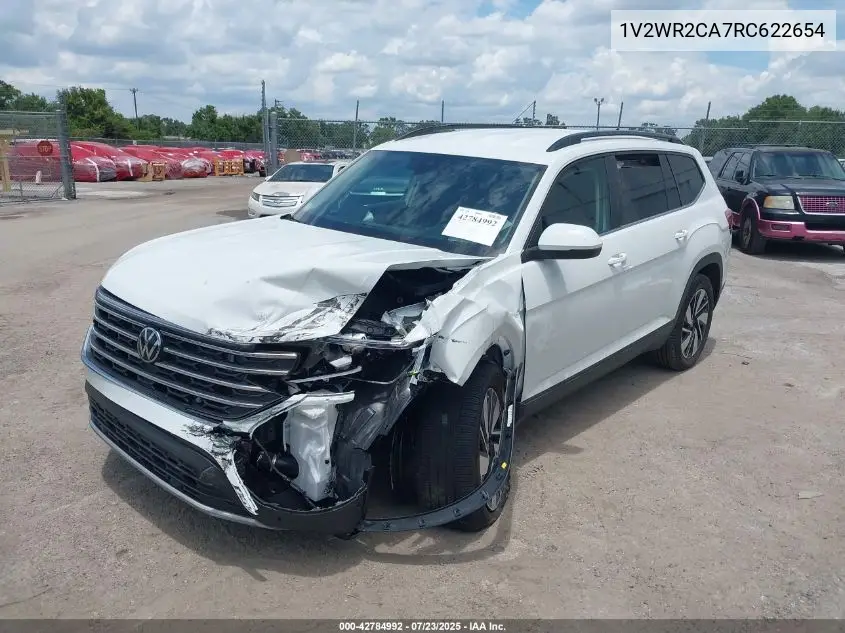 2024 Volkswagen Atlas 2.0T Se W/Technology VIN: 1V2WR2CA7RC622654 Lot: 42784992