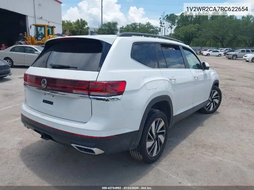 2024 Volkswagen Atlas 2.0T Se W/Technology VIN: 1V2WR2CA7RC622654 Lot: 42784992